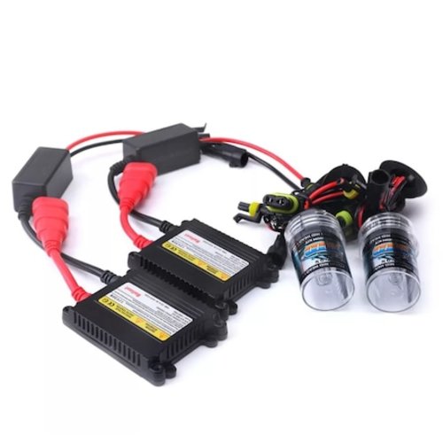 Set 2 becuri Xenon, H7 - 6000K, HID, Balast Slim Premium, Alb-Rece, 12V, 55W