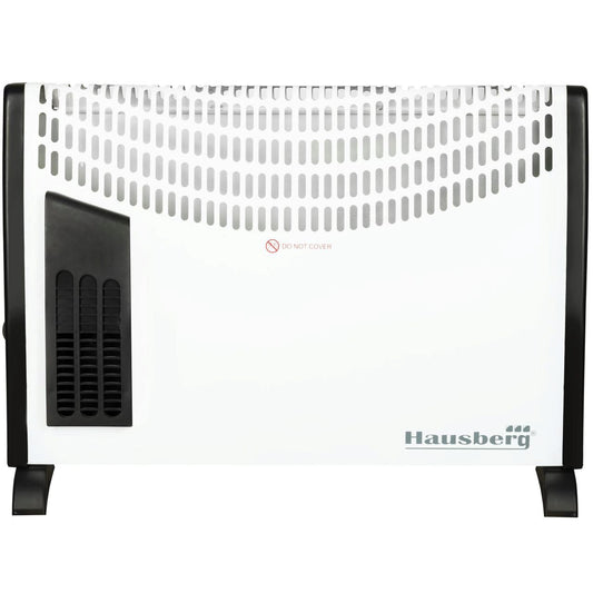 Convector electric Hausberg HB8190, 2000 W, 3 nivele de putere, termostat reglabil, functie turbo