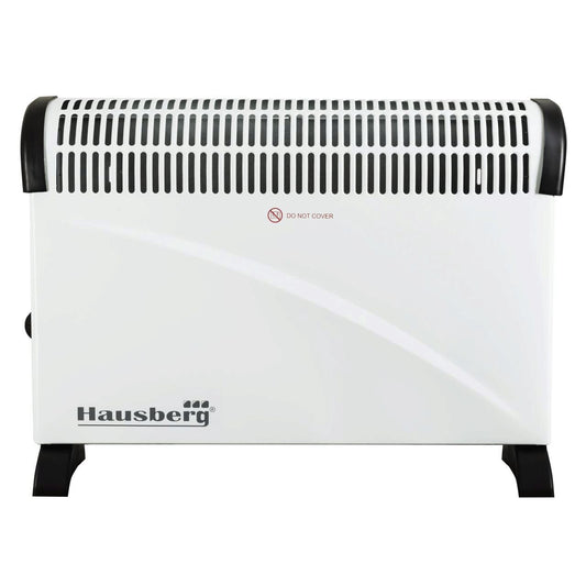 Convector electric Hausberg HB 8201, 2000 W, 3 nivele de putere, termostat reglabil, functie turbo