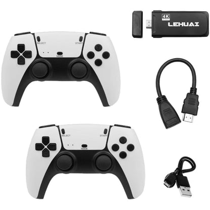 Consola tip stick cu jocuri retro, 20.000 de Jocuri Video, 9 emulatoare, 64 GB, 2 x controller Wireless 2.4GHz 4K Ultra game