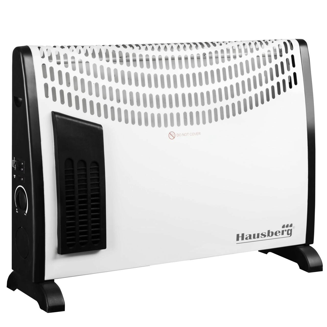 Convector electric Hausberg HB8190, 2000 W, 3 nivele de putere, termostat reglabil, functie turbo