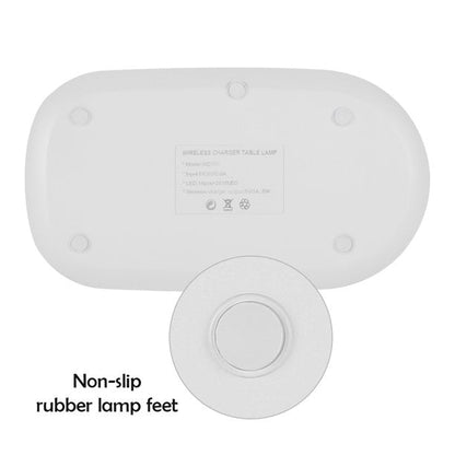 Lampa LED de birou cu functie de incarcare wireless pentru telefoane