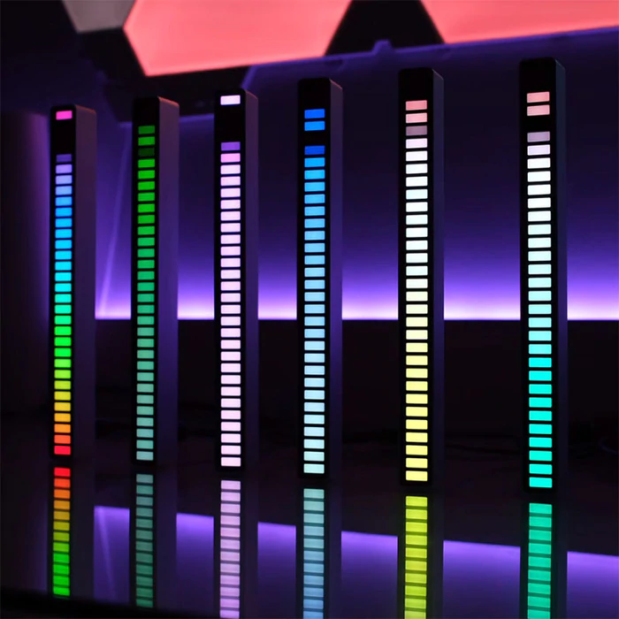 Lumina de ritm, LED Bar RGB cu lumini ambientale si activare sonora