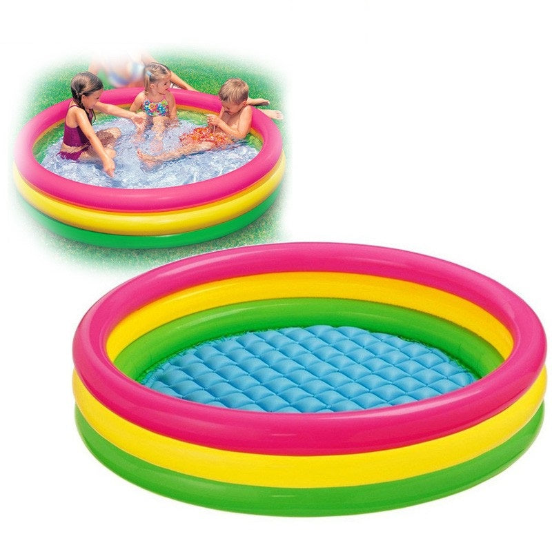 Piscina gonflabila pentru copii cu baza moale, Intex