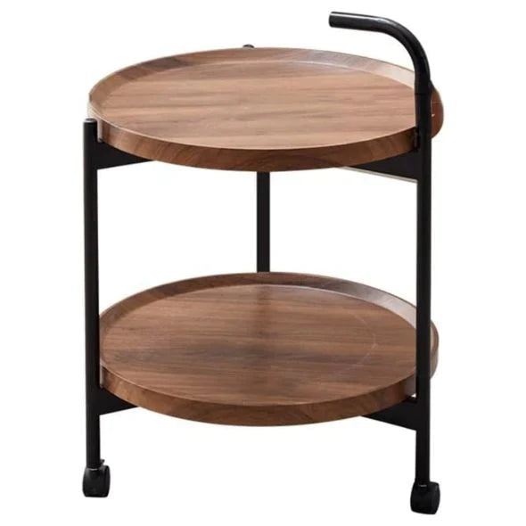 Masa rotunda de cafea pentru living, design nordic 40 x 40 x 65cm