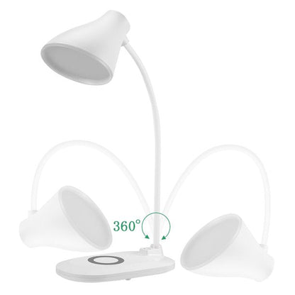 Lampa LED de birou cu functie de incarcare wireless pentru telefoane