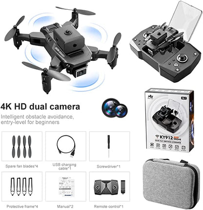 Mini drona KY912, camera 4K HD, jucarie profesionala pliabila cu quadcopter