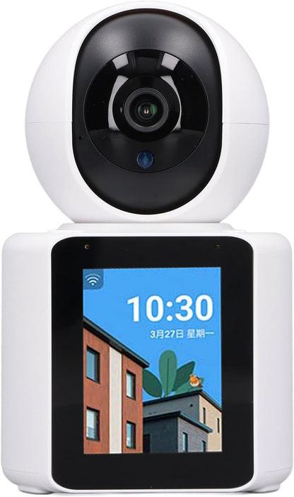 Camera video comunicare bidirectionala, ecran de 2.8 inch, poate initia apeluri telefonice video, camera de securitate inteligenta 360°, video HD 1080p, vizualizare nocturna, detectare miscare