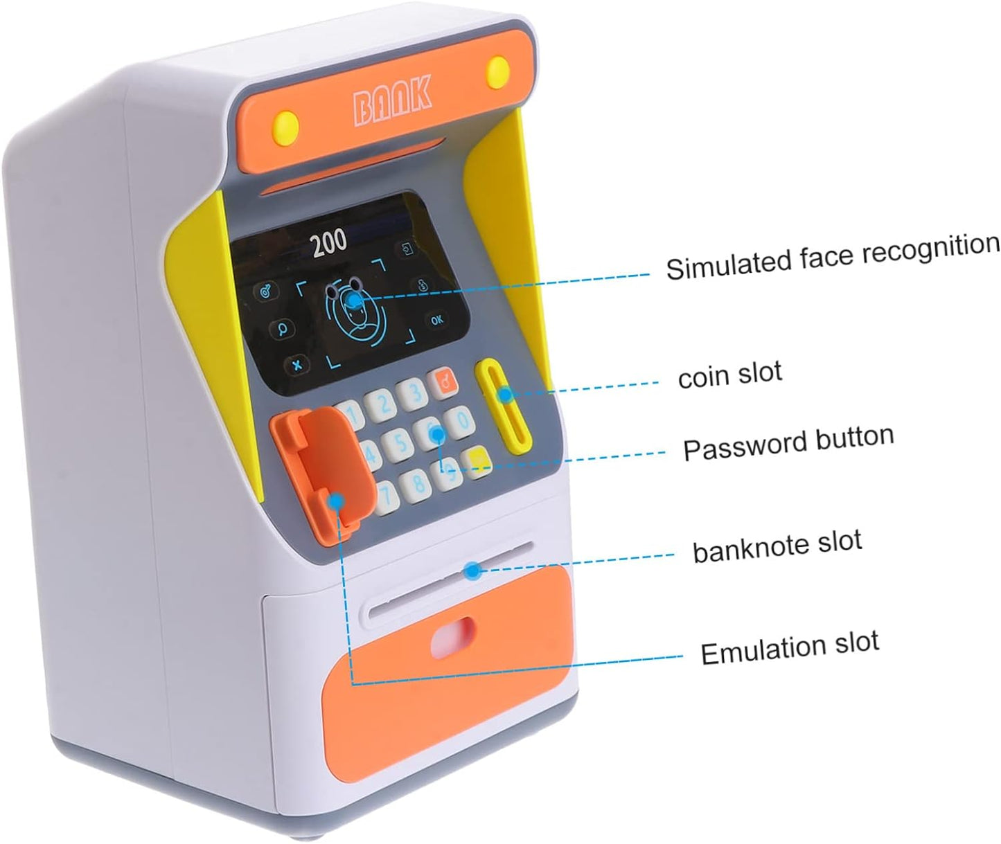 Jucarie interactiva ATM senzor de recunoastere a fetei, Pin