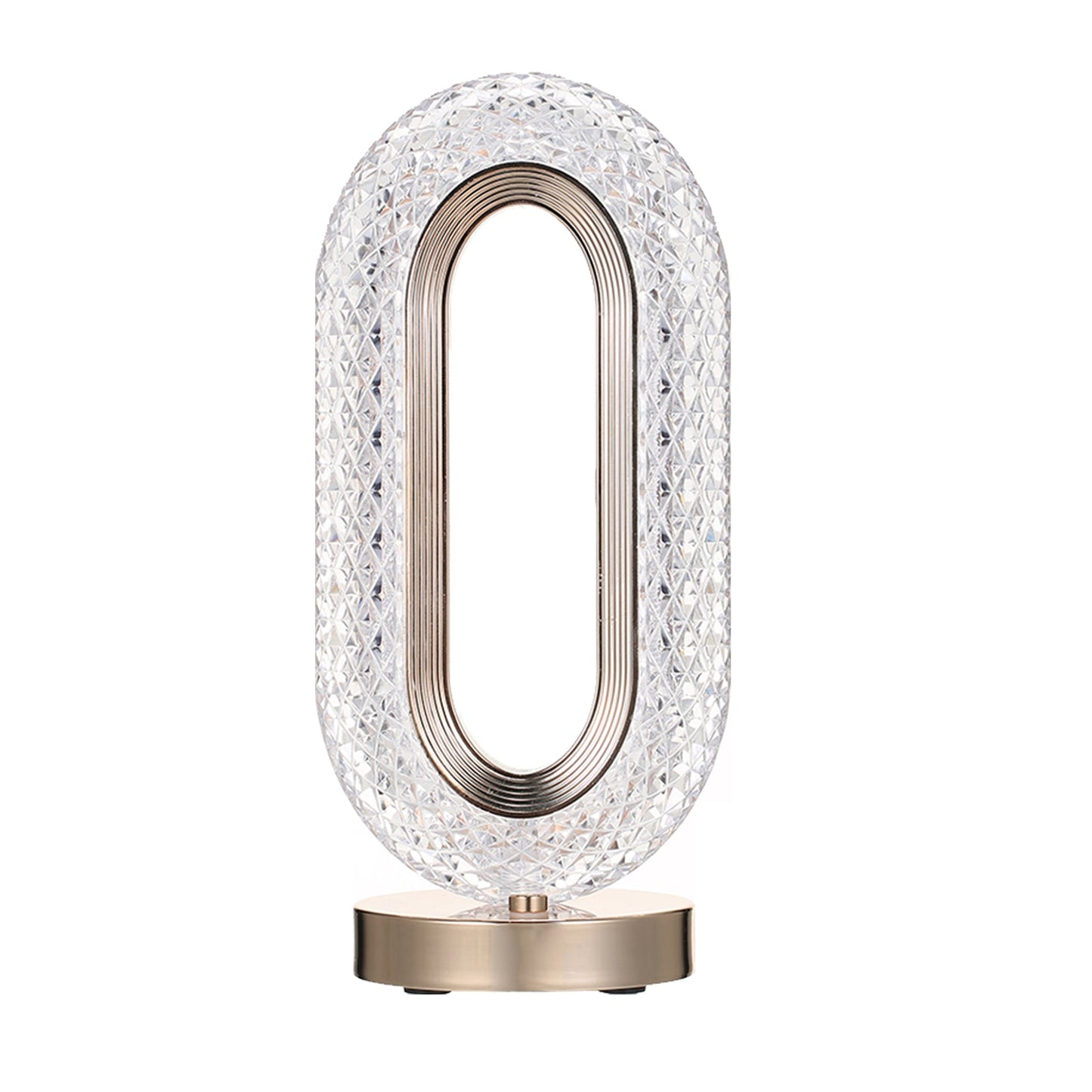 Lampa Diamond Crystal LED cu 3 temperaturi de culoare, alb rece, alb cald, neutru, culoare auriu