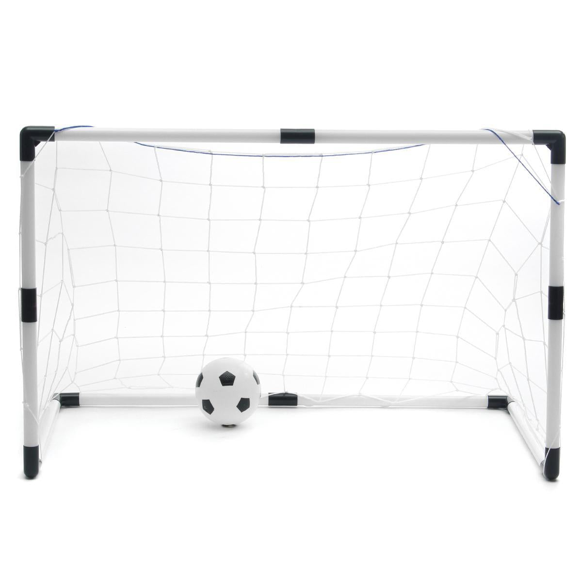 Set de joaca, 2 porti de fotbal cu pompa de umflat si minge de fotbal 85 x 60 x 42 см