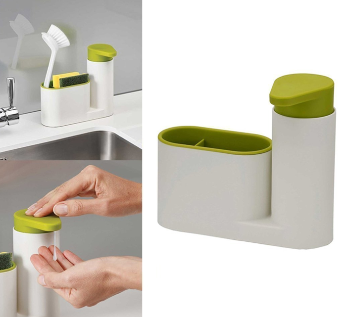 Organizator pentru chiuveta Sink Tidy cu dispenser detergent