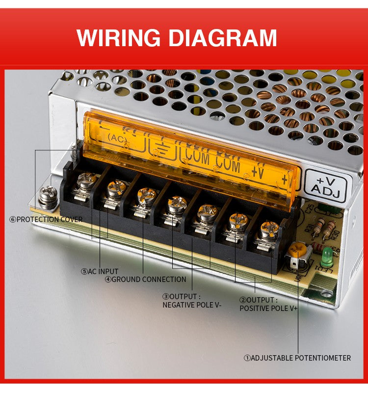 Sursa de tensiune in comutatie 12V, 5 sau 10A stabilizata pentru sisteme de supraveghere