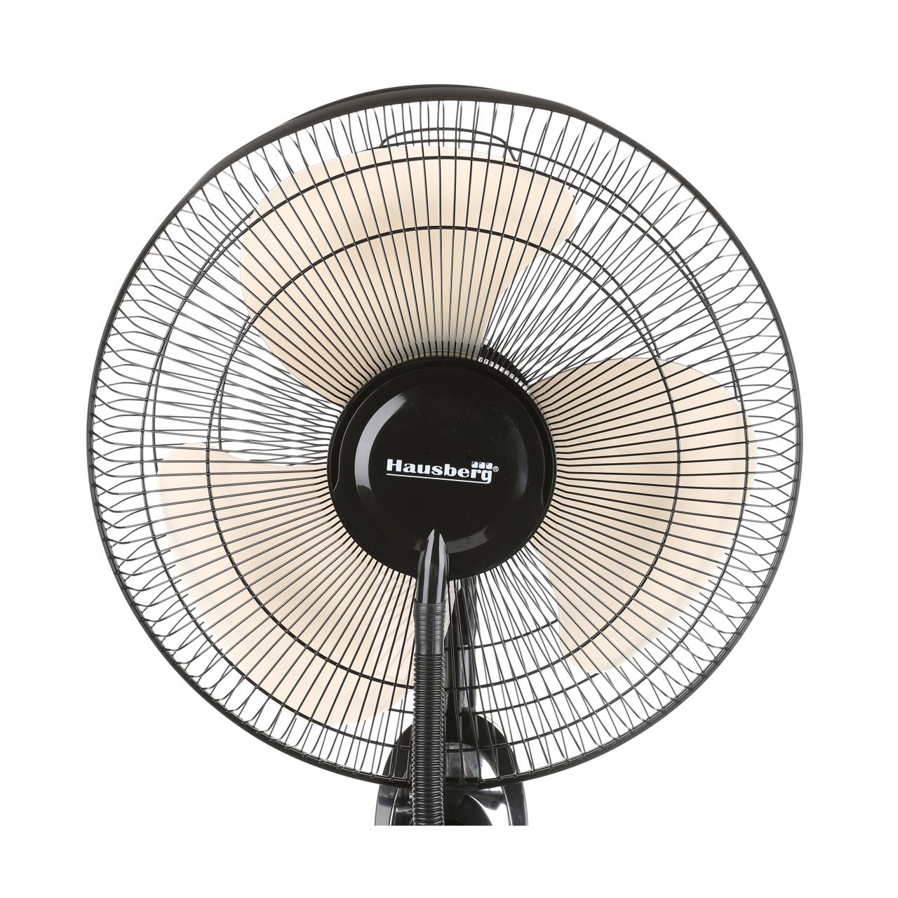 Ventilator cu pulverizare apa si umidificare Hausberg, 90W, 300 ml/h, 3 viteze, timer, telecomanda, Negru