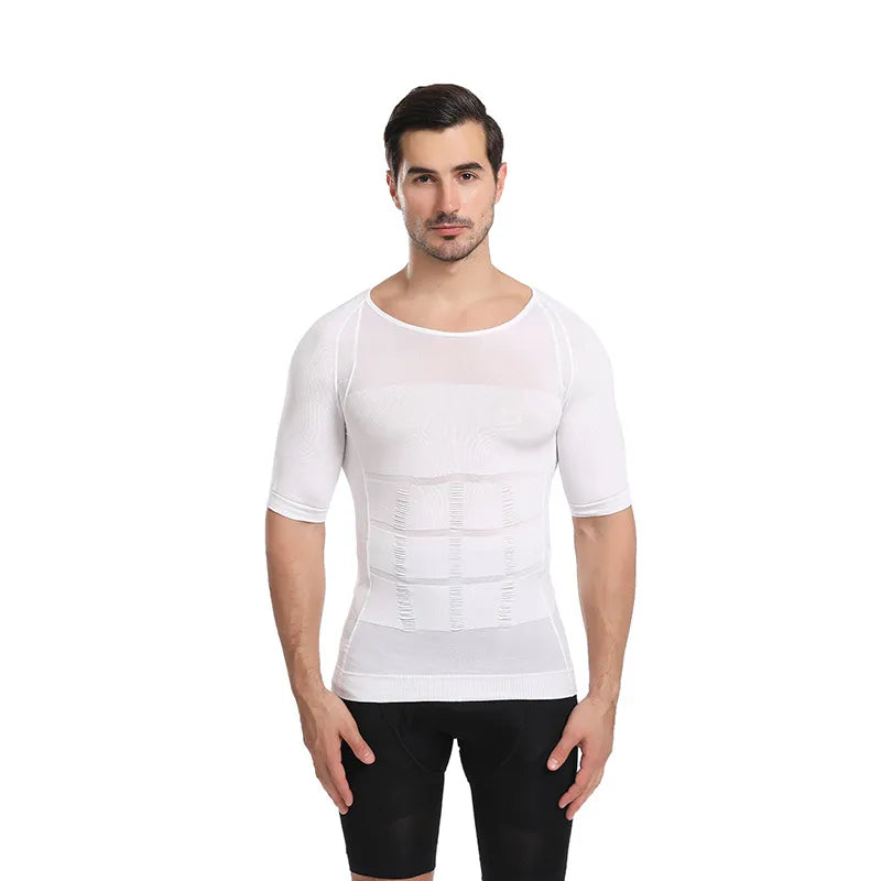 Tricou de slabit pentru barbati Slim'n Lift, grad de compresie 140D