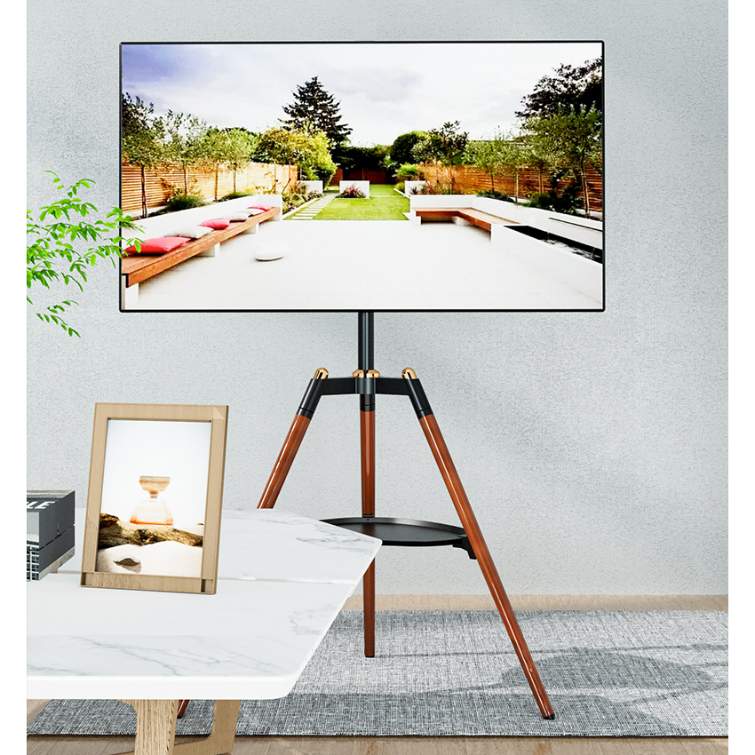 Suport TV rotativ, tip trepied, pentru podea, TV 32-65 inch