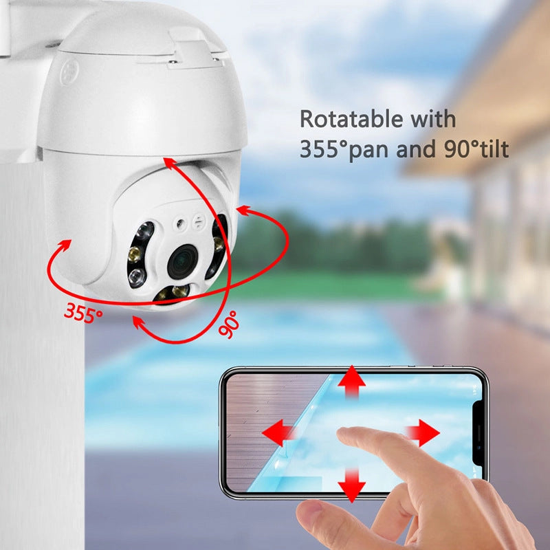 Camera supraveghere WIFI, 2MP sau 3MP, FULL HD, vedere color noaptea, Micro SD, Rotire 360, detectie forma umana