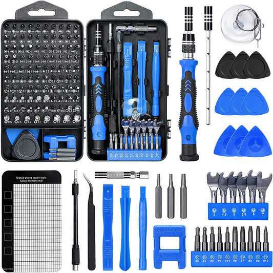 Set surubelnita cu 138 piese, biti otel, maner ergonomic