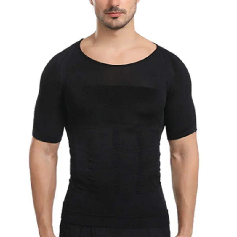 Tricou de slabit pentru barbati Slim'n Lift, grad de compresie 140D