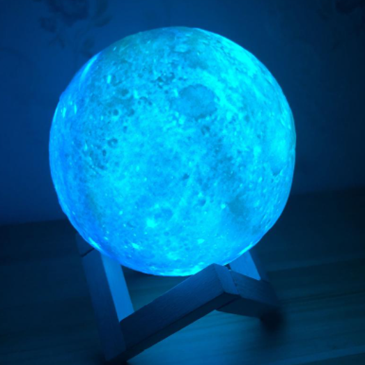 Lampa de veghe, 3D Moon Lamp Galaxy, telecomanda