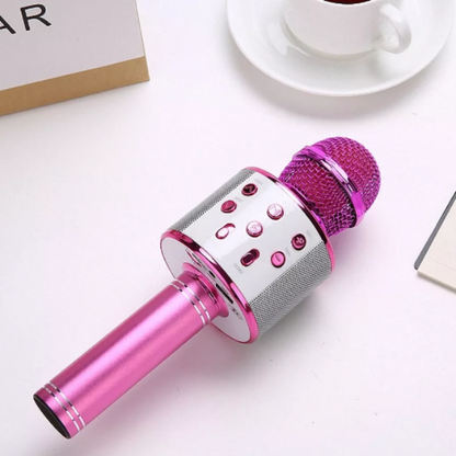 Microfon wireless pentru karaoke, cu bluetooth