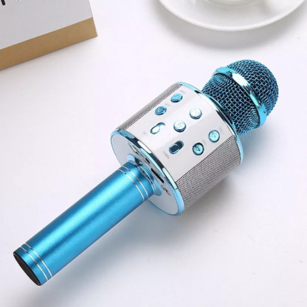 Microfon wireless pentru karaoke, cu bluetooth