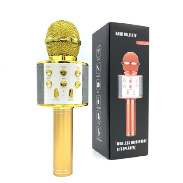 Microfon wireless pentru karaoke, cu bluetooth