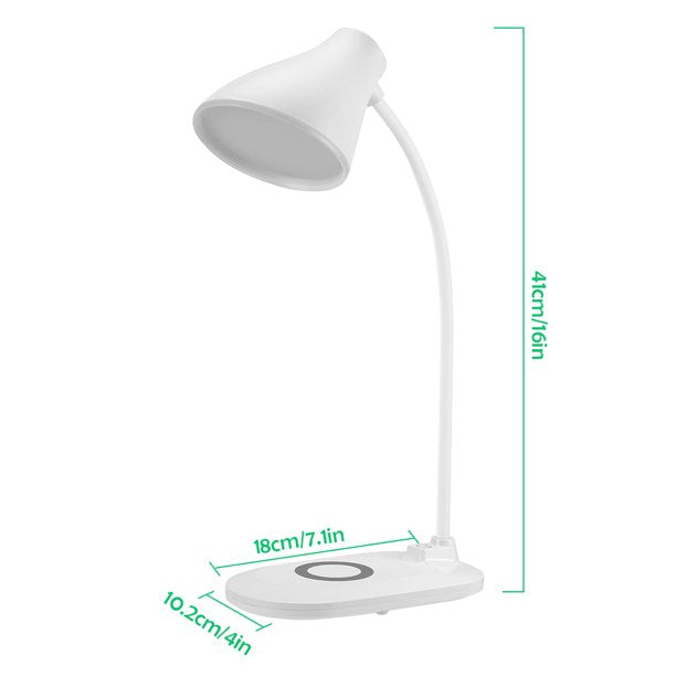 Lampa LED de birou cu functie de incarcare wireless pentru telefoane