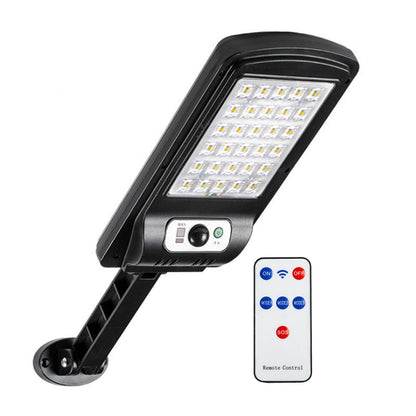 Lampa solara LED de perete exterior cu senzor de miscare si telecomanda