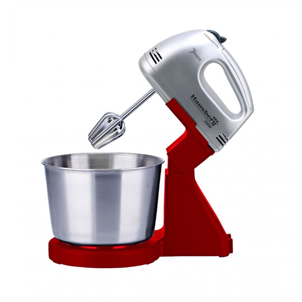 Mixer cu bol din inox, putere 250 W, 2L, inox, 7 trepte de Viteze