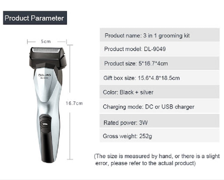 Aparat de tuns si ras 3 in 1  Daling DL-9049