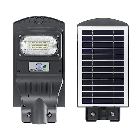 Lampa stradala proiector LED cu Incarcare Solara prin Panou Fotovoltaic + telecomanda