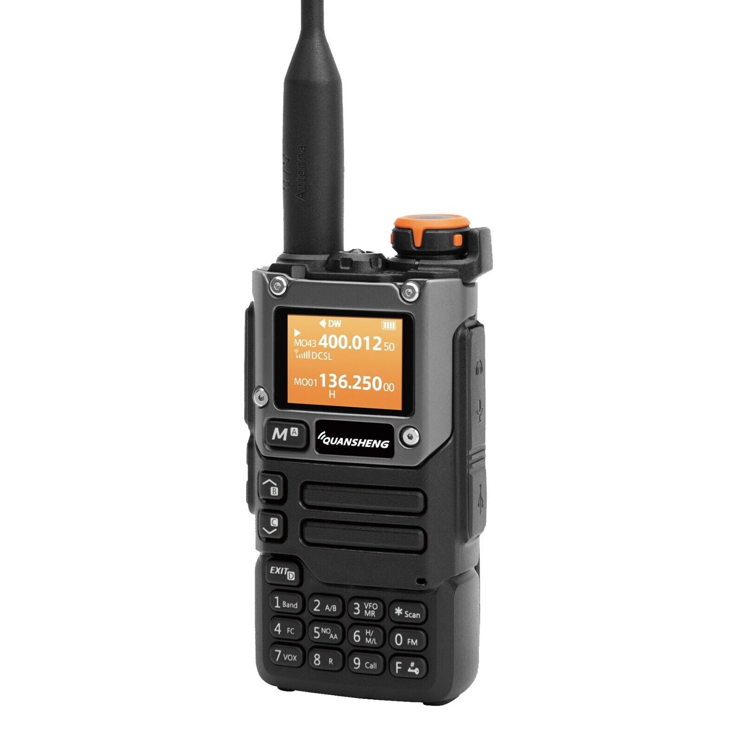 Statie Radio emisie-receptie Walkie Talkie Quansheng UV-K5(8) 5W, UHF, VHF, DTMF, FM Dual Band Two Way Radio, NOAA Weather Alarm