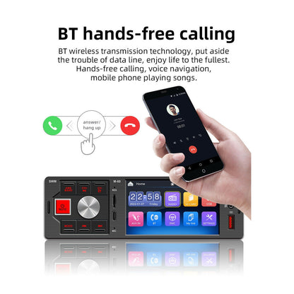 Radio MP5 Player auto cu bluetooth, mirrorlink, ecran color cu touch 4.1 inch, USB, telecomanda