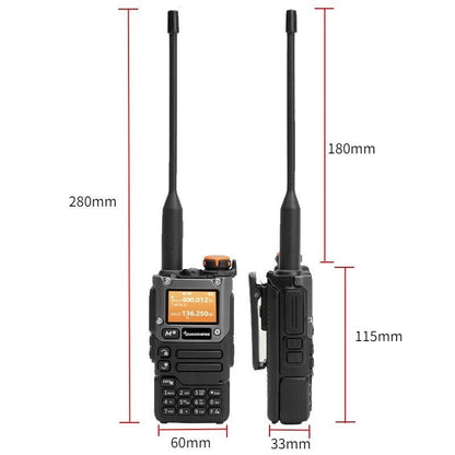 Statie Radio emisie-receptie Walkie Talkie Quansheng UV-K5(8) 5W, UHF, VHF, DTMF, FM Dual Band Two Way Radio, NOAA Weather Alarm