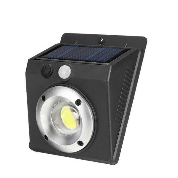 Lampa solara de perete cu LED COB si senzor de miscare