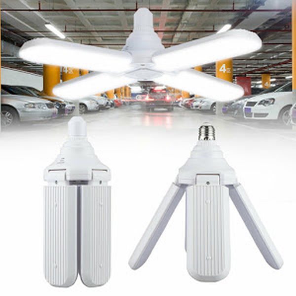 Lampa LED cu 4 brate mobile ajustabile, Fan Blade, E27, 3000K, 48W