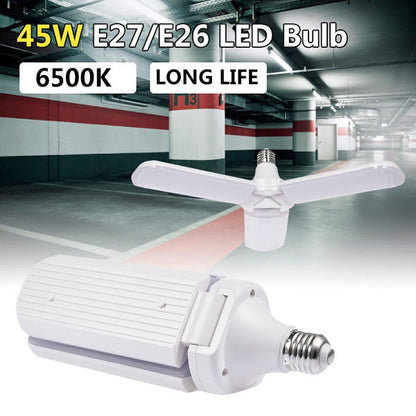 Lampa LED cu 3 brate mobile ajustabile, E27 6500K 45W, Alb Rece