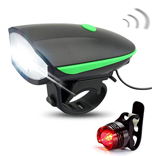 Lanterna LED 1W far bicicleta cu sonerie si incarcare USB, FY058